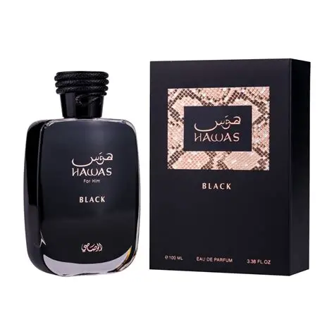 HAWAS BLACK perfume árabe